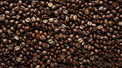 Obraz premium dark brown coffee beans
