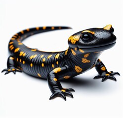 Image of isolated salamander against pure white background, ideal for presentations
