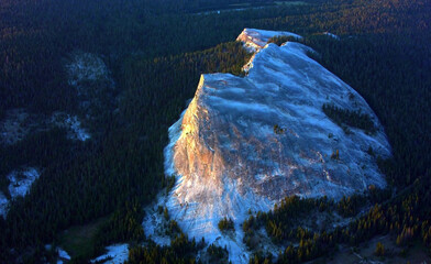 Iconic Mount Saint Helens dominates the landscape in Washington state