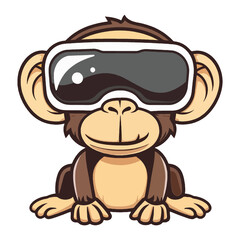 monkey logo, monkey icon