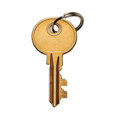 Key with transparent background, symbolizing access, security, and opportunity