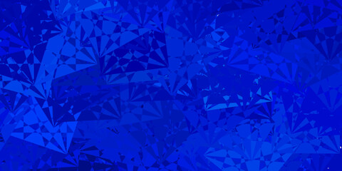 Light BLUE vector texture with memphis shapes.