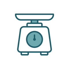 kitchen scale icon vector design template simple and clean