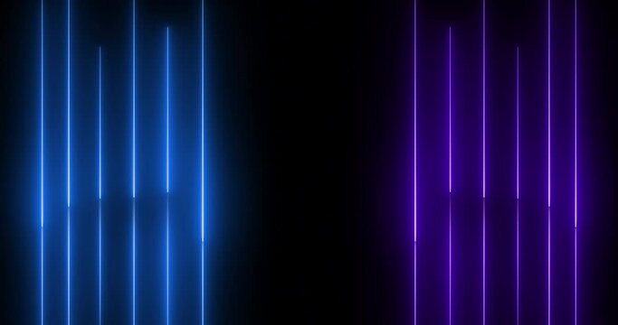 Live Streaming Background Frame - Animated Neon Overlay Template, Gaming Overlay OBS or Streamlabs Studio hi-tech overlay for streamers. Features transparent section for desktop scene and face cam, 4K