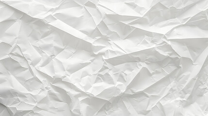 Obraz premium The texture of white paper is crumpled. Background for various purposes.
