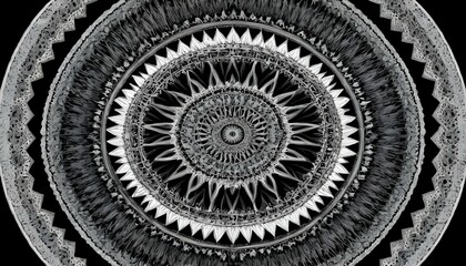 Mandalas with intricate patterns radiating outward upscaled 6 - obrazy, fototapety, plakaty