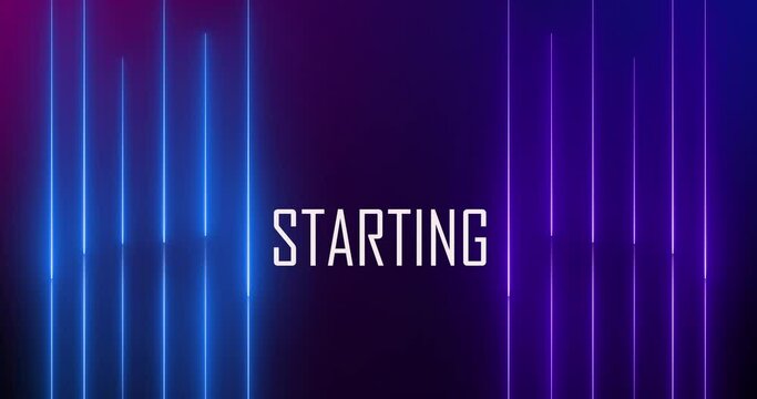 Live Streaming Background Frame - Animated Neon Overlay Template, Gaming Overlay OBS or Streamlabs Studio hi-tech overlay for streamers. Features transparent section for desktop scene and face cam 4K