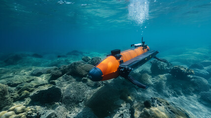 The engineer conducts field trials of an autonomous underwater vehicle (AUV), deploying advanced sensors and navigation algorithms in marine environments.