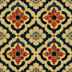 Fototapeta premium Seamless background pattern for graphic design or wallpapers. v12