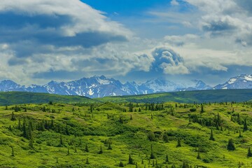 Fototapeta na wymiar Denali National Park and Preserve,Alaska, United States, North America 