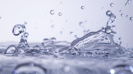 water drops isolated background