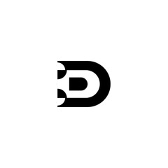 Vector creative letter D logo design template
