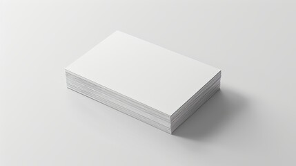 Isolated business card on white background - obrazy, fototapety, plakaty