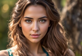 A Portrait Of Breathtakingly Gorgeous, Exotic, Beautiful Woman.
