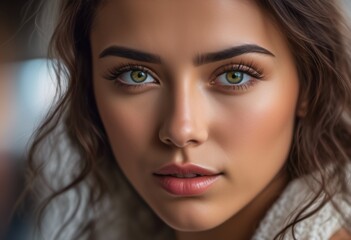A Portrait Of Breathtakingly Gorgeous, Exotic, Beautiful Woman.
