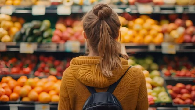 Grocery Shopping Amidst Rising Costs. Concept Grocery Budgeting, Smart Shopping Tips, Meal Planning, Food Shortages, Price Comparisons