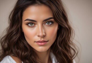 Obraz premium A Portrait Of Breathtakingly Gorgeous, Exotic, Beautiful Woman.