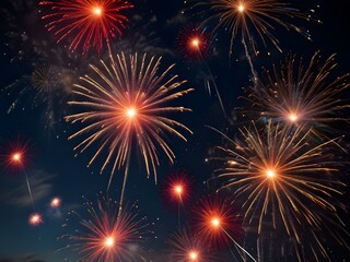 Naklejka premium Firecrackers, fireworks