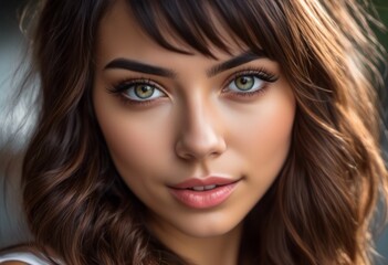 Fototapeta premium A Portrait Of Breathtakingly Gorgeous, Exotic, Beautiful Woman.