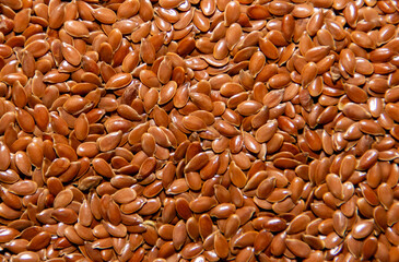 Background image with flax seeds