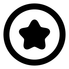 Star icon for favorite, review and sky concepts