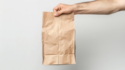 A Hand Holding Paper Bag