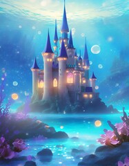 Obraz na płótnie Canvas fairy tale castle