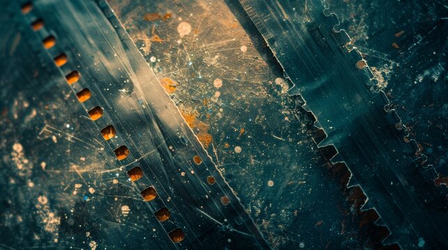 Above image is a retro film background, with dust, scratches, and light leaks