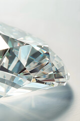 Sparkling Diamond Representing the Concept of Purity