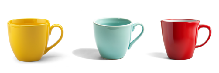 カラフルなマグカップセット