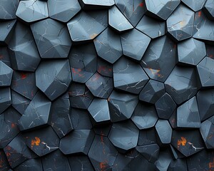 Alive Geometric shape background as a wall