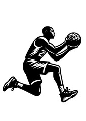 Basketball SVG, Basketball Player SVG, Sport SVG, Basketball player Silhouette, Basketball Clipart, Basketball Cricut, Basketball Logo © helena