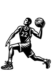 Basketball SVG, Basketball Player SVG, Sport SVG, Basketball player Silhouette, Basketball Clipart, Basketball Cricut, Basketball Logo