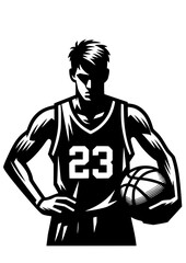Basketball SVG, Basketball Player SVG, Sport SVG, Basketball player Silhouette, Basketball Clipart, Basketball Cricut, Basketball Logo © helena