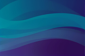 Obraz premium Abstract wavy background in cyan and purple colors. Wallpaper, background.