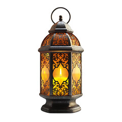 Lantern on isolated transparent background