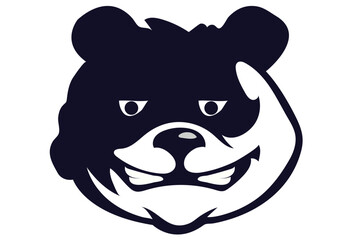 CUTE SMILING BEAR VECTOR ILLUSTRATION