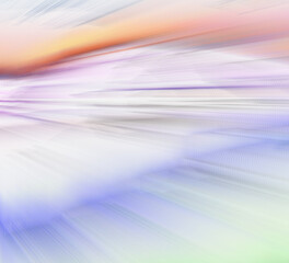 Flowing energy concept abstract graphic background, orange and blue blurry lines