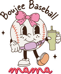 Boujee Baseball mama quotes design shirt,Sports,Baseball Mom .