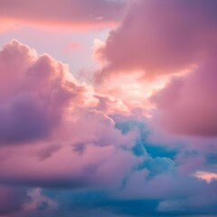 Pink Clouds in a Blue Sky