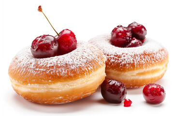 donuts isolated on white background