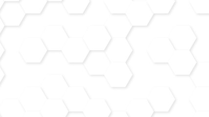 Abstract White Hexagonal Background. Luxury White Pattern. Vector Illustration. 3D Futuristic abstract honeycomb technology mosaic white background. geometric mesh cell texture.