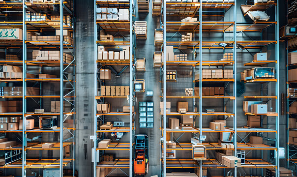 warehouse fulfillment center for ecommerce orders and automated storage 
