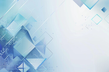 Graphic Abstract background with light blue and white geometric shapes, Abstract grey and blue geometric minimal motion background