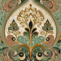 pattern with ornamental background