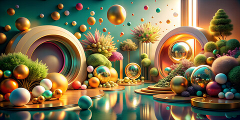 Obraz premium Colors, texture, 3D, graphics, design, wallpaper, desktop wallpaper, abstraction, cubes, rectangles, shapes, shapes, vivid images, minimalism, maximalism, graphics generated by AI, design, 