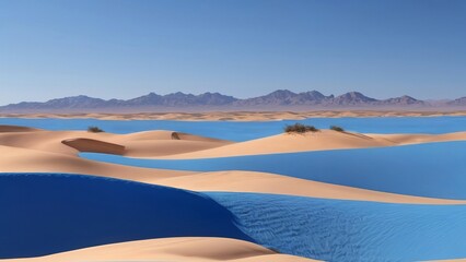 The desert is blue. - 790154354