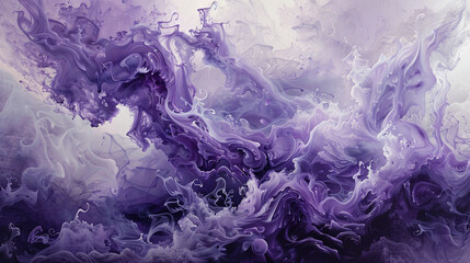 Against the blankness of a pure canvas, tendrils of amethyst smoke coil and unfurl, painting ethereal landscapes that exist only in the realm of imagination.