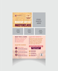 Makeup artist masterclass flyer