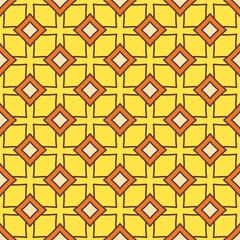 Seamless vector pattern in geometric ornamental style